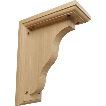 Ekena Millwork 3 1/2"W x 7"D x 9"H Hamilton Traditional Bracket, Cherry BKT03X07X09HACH